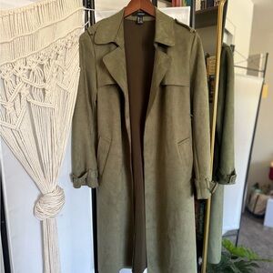 Olive Green Women's Trench Coat